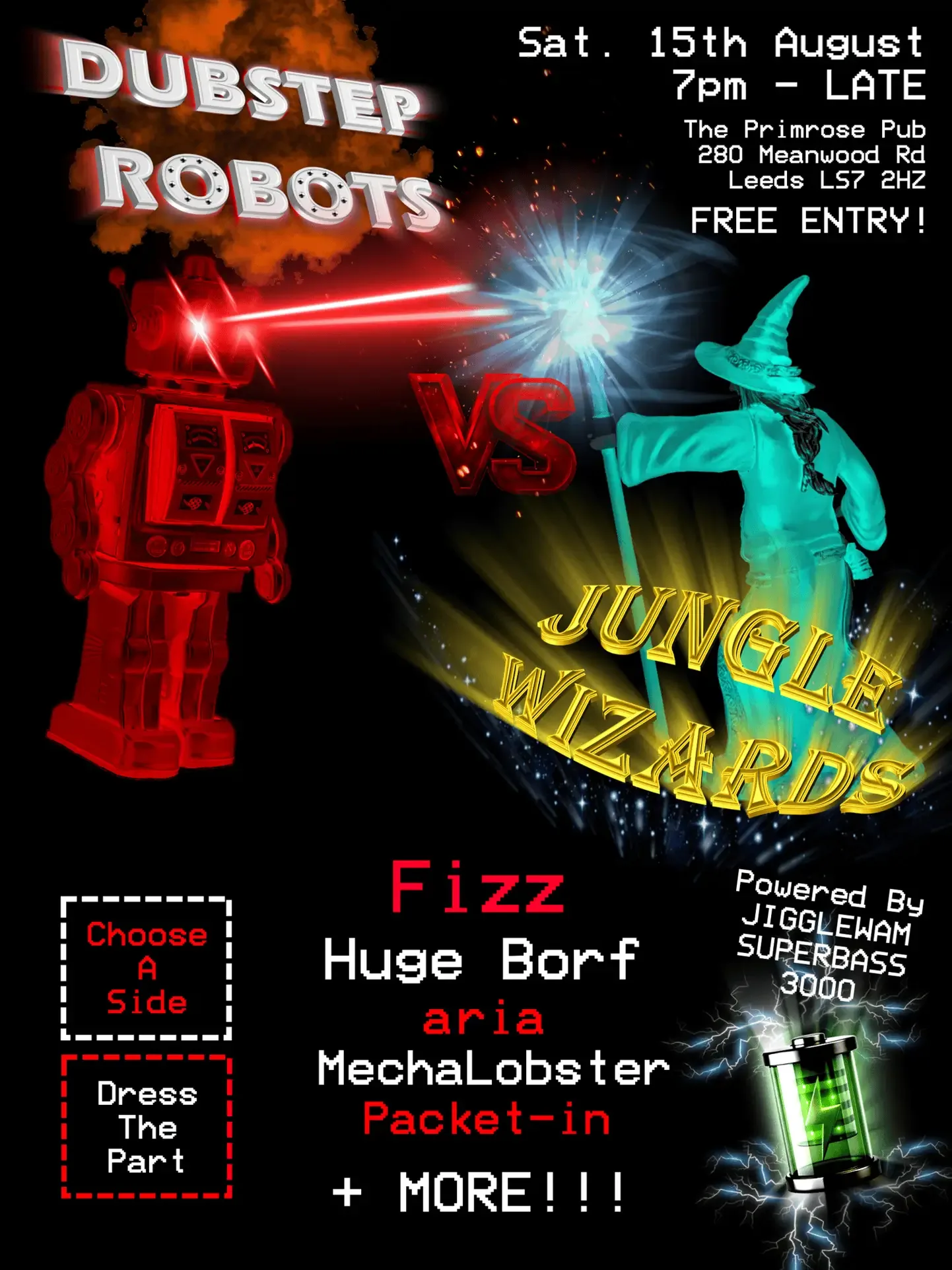 Dubstep Robots vs Jungle Wizards