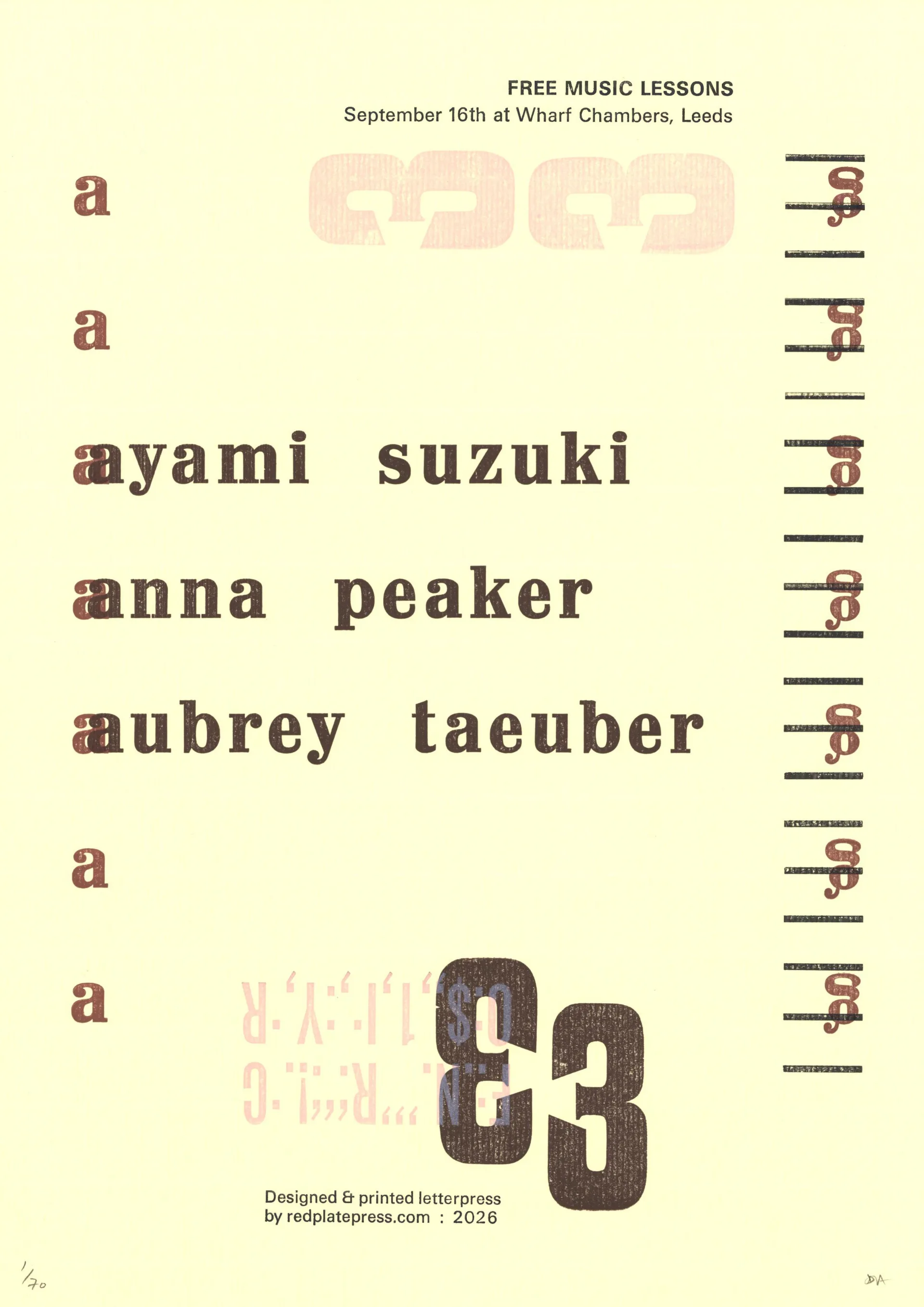 Poster for Ayami Suzuki, Anna Peaker, Aubrey Taeuber