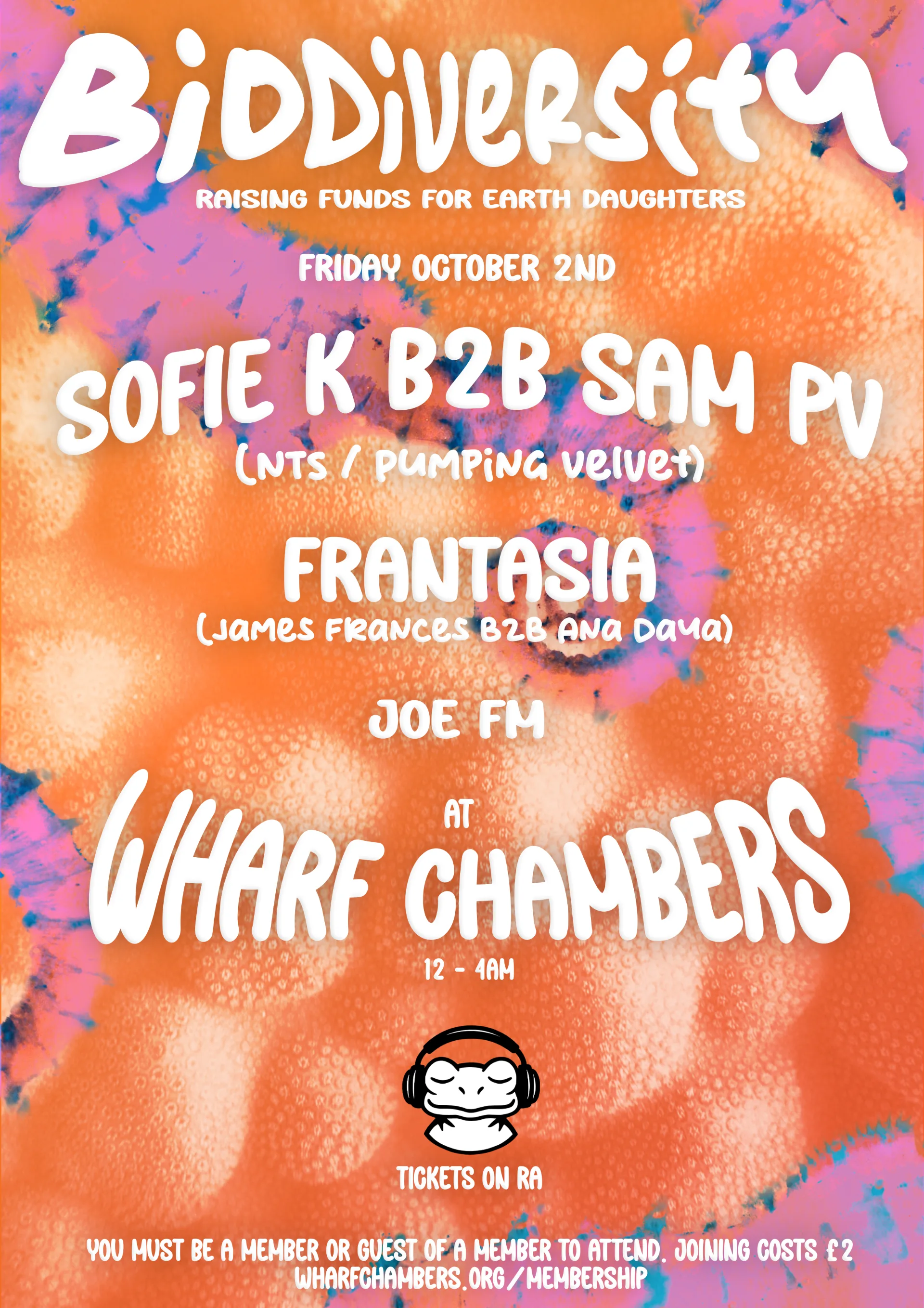 Poster for Biodiversity 003 - Sofie K b2b Sam PV (NTS/Pumping Velvet), Frantasia, Joe FM
