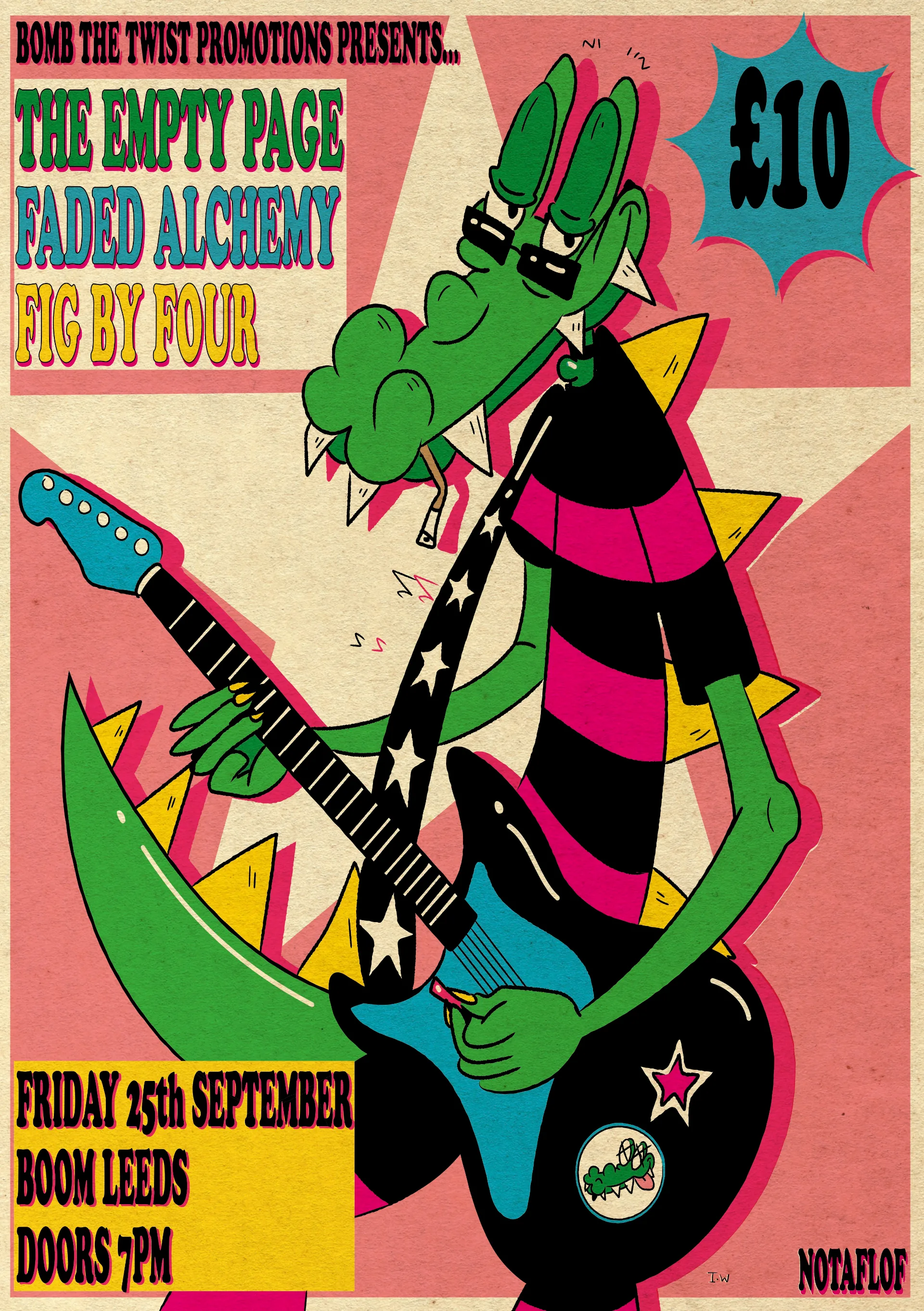 Poster for The Empty Page, Faded Alchemy, Fig by Four