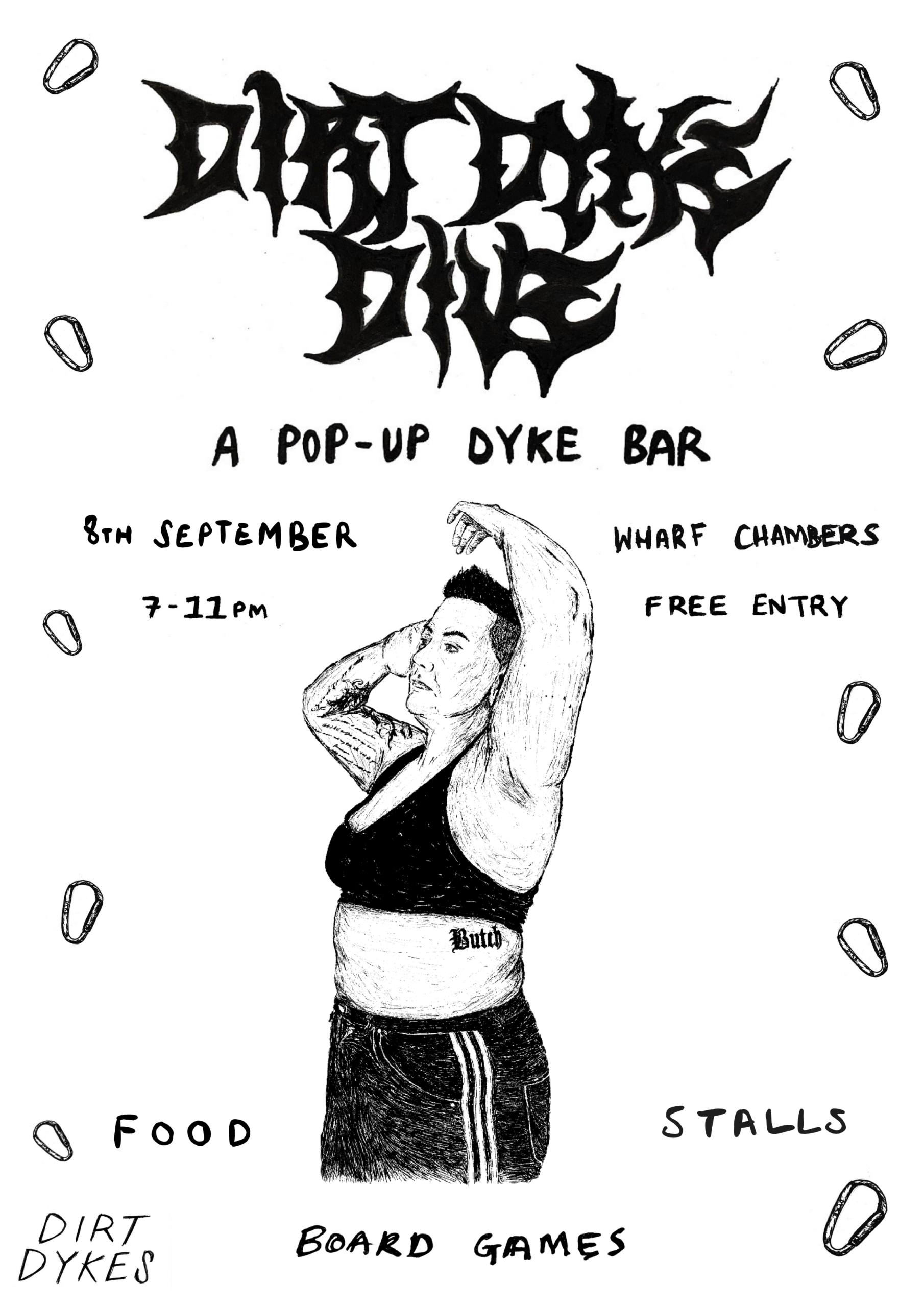 Poster for Dirt Dyke Dive at Wharf Chambers, Leeds