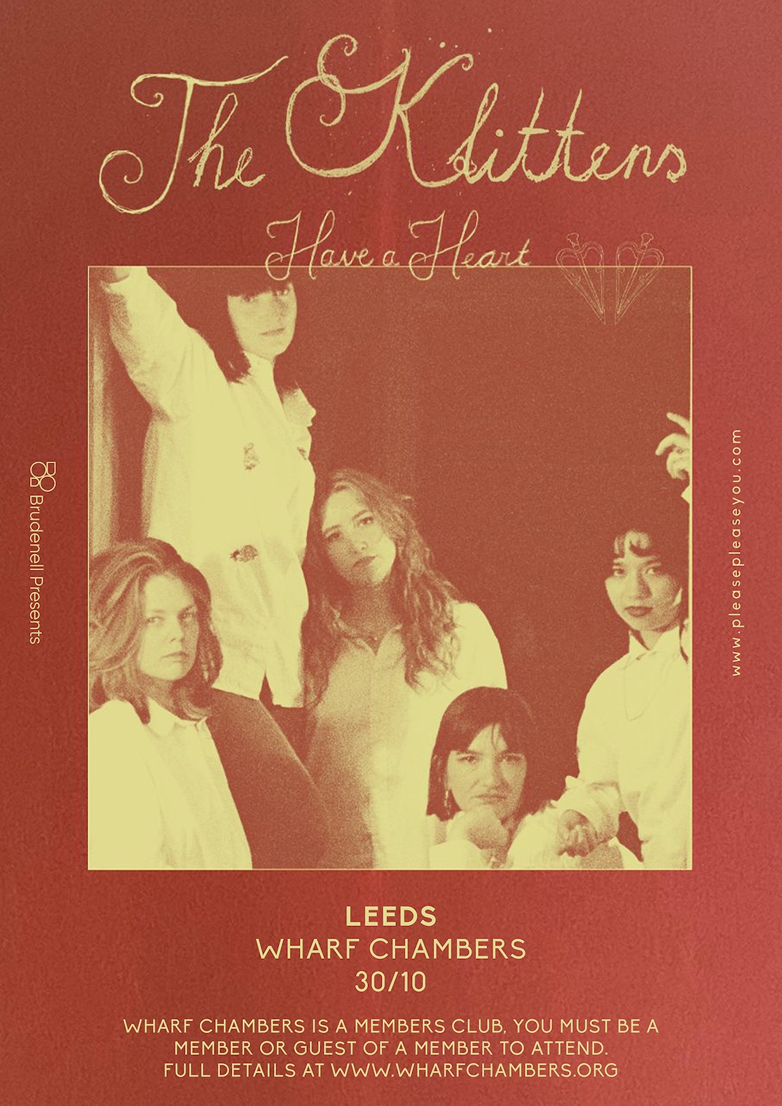 Poster for Please Please You & Brudenell Presents… The Klittens at Wharf Chambers, Leeds