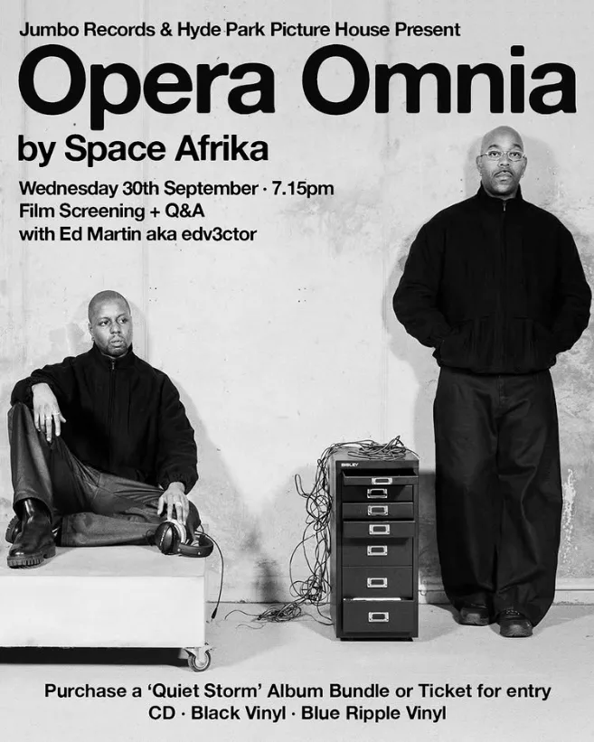 Poster for Space Afrika: Opera Omnia at Hyde Park Picture House, Leeds