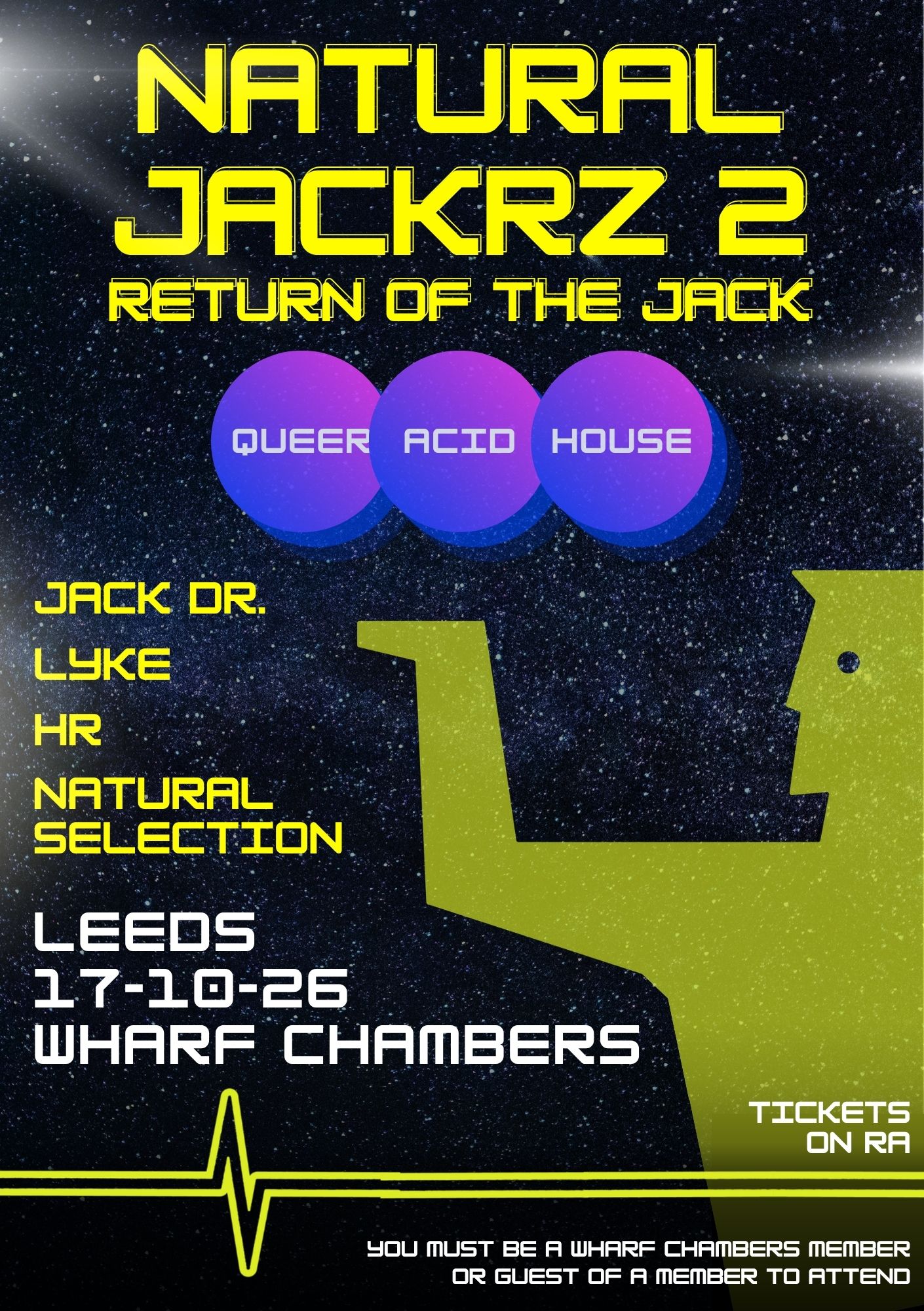 Poster for Natural Jackrz 2: Return of the Jack at Wharf Chambers, Leeds