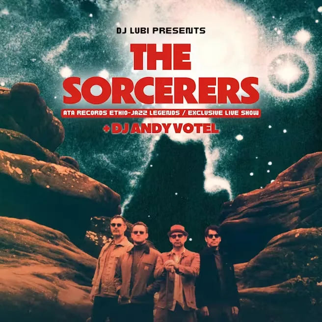 Poster for THE SORCERERS (ATA RECORDS) - EXCLUSIVE NORTHERN SHOW + DJ ANDY VOTEL at Brudenell Social Club, Leeds