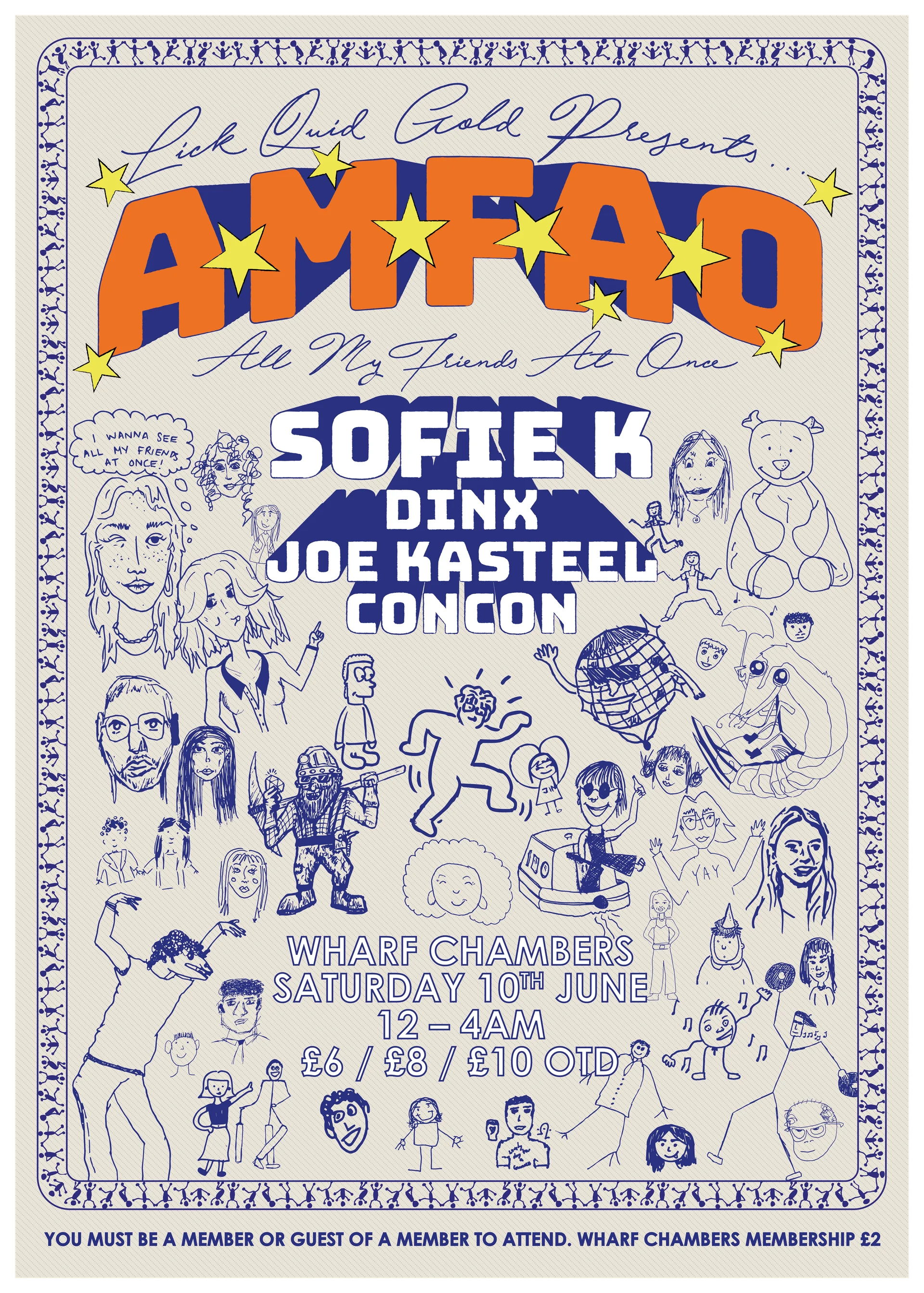 Poster for All My Friends At Once: Sofie K at Wharf Chambers, Leeds