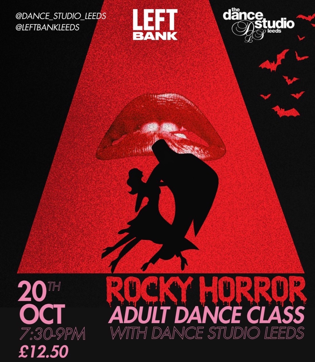 Poster for Rocky Horror - Adult Dance Class at Left Bank Leeds, Leeds