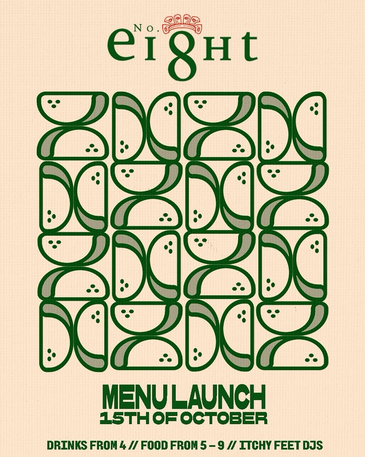 Poster for No.8 Menu Launch: Itchy Feet DJs at No. eight, Leeds