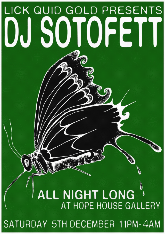 Poster for Lick Quid Gold with DJ Sotofett