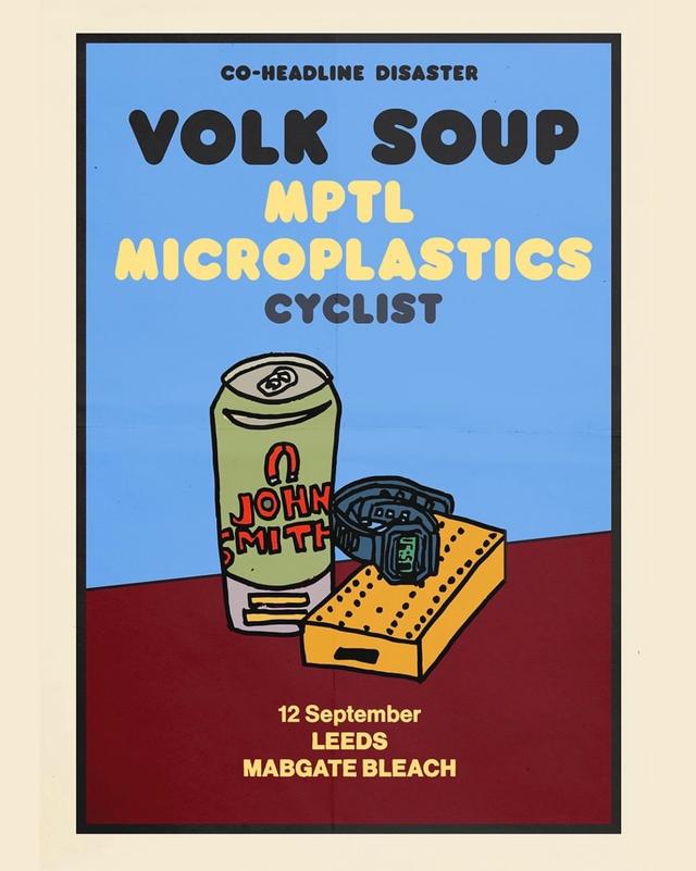 Poster for Volk Soup and MPTL Microplastics Co-Headline