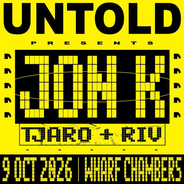 Poster for untold presents: Jon K // Tjaro + Riv