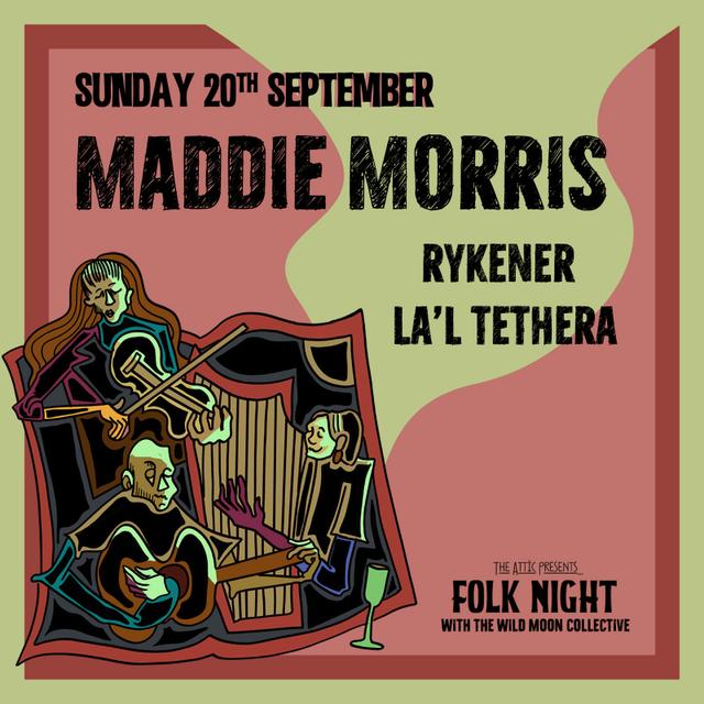 Poster for Folk Night with The Wild Moon Collective