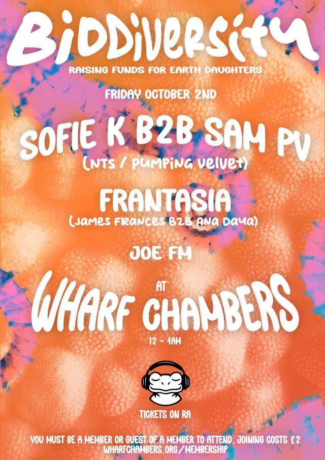 Poster for Biodiversity 003 - Sofie K b2b Sam PV (NTS/Pumping Velvet), Frantasia, Joe FM