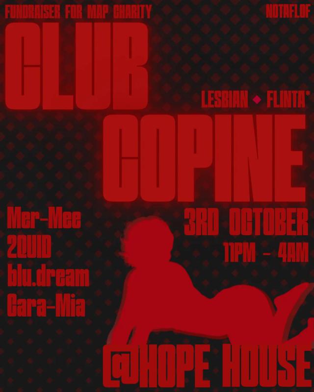 Poster for Club Copine Sapphic Discothèque